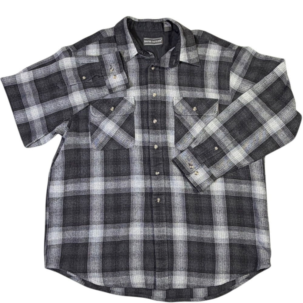 XXL Heritage Workwear Plaid Wool Blend Flannel David Taylor Fall Outdoors